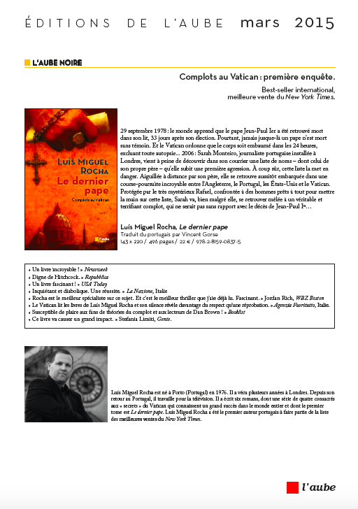 Les programmes de parutions mars 2015